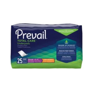 Prevail Total Care Adult Underpads, X-Large, Heavy Absorbency, Pack of 25
