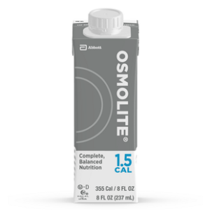Osmolite 1.5 Cal 8oz. G Tube Feeding Formula, Abbott Reclosable Container, Case of 24