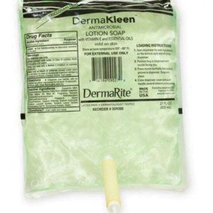 DermaKleen Antimicrobial Lotion Soap, 800mL Dispenser Refill Bag, Scented, Case of 12