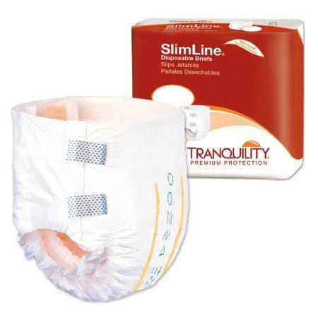 Tranquility Slimline Disposable Briefs, Small, Heavy Absorbency, 2120, Case of 100