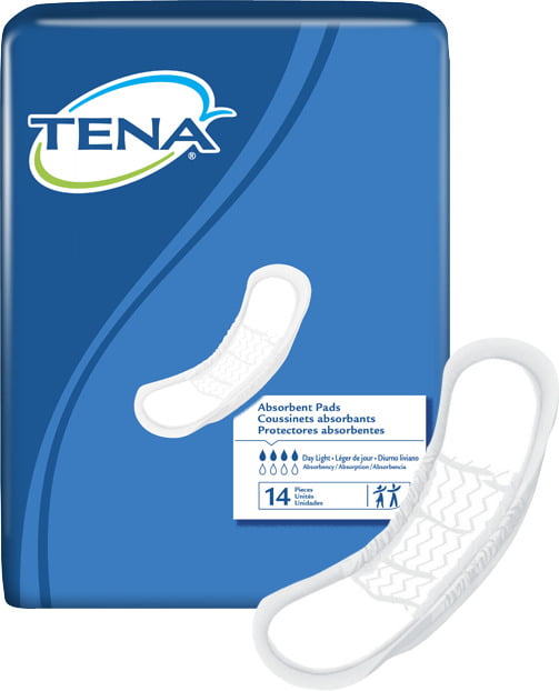 TENA Day Light 2 Piece Heavy Incontinence Pad, Moderate Absorbency